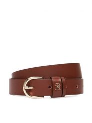 Tommy Hilfiger Pasek Damski Essential Effortless 2.5 Go AW0AW16836 Brązowy. Brązowe paski damskie Tommy Hilfiger, bez wzorów, ze skóry. Za 149.99 zł.