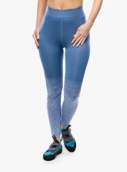Legginsy wspinaczkowe damskie La Sportiva Patcha Leggins. Niebieskie legginsy damskie La Sportiva, bez wzorów, z materiału. Za 247.49 zł.