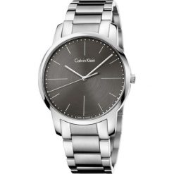 ZEGAREK CALVIN KLEIN CITY K2G2G1Z3. Szare zegarki męskie Calvin Klein, bez wzorów, ze skóry, szklane. Za 899.00 zł.