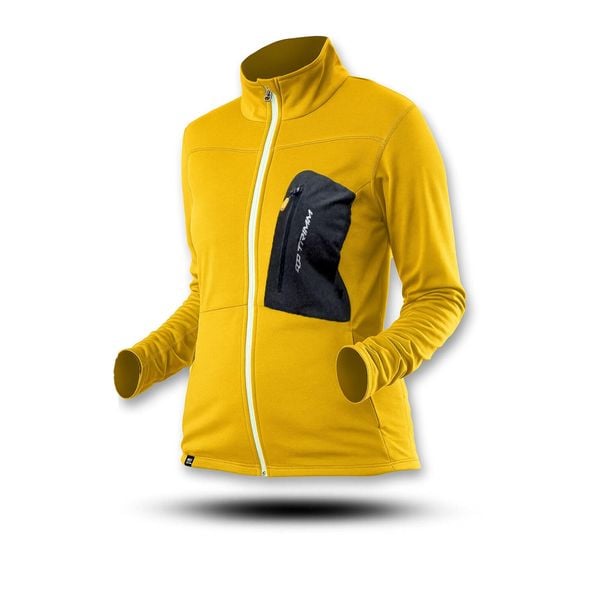 Bluza Trimm MICRON LADY. Żółte bluzy damskie TRIMM, na zimę, bez wzorów, sportowe, bez ramiączek, bez kaptura. W wyprzedaży za 140.00 zł.
