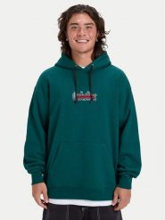 Quiksilver Bluza Double Up EQYFT05155 Czerwony Oversize. Czerwone bluzy męskie Quiksilver, l, bez wzorów, z syntetyku, bez ramiączek, bez kaptura. Za 399.99 zł.