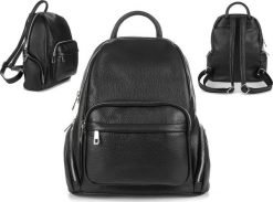 Vera Pelle Włoski Plecak Skórzany damski Skóra Naturalna U21. Plecaki damskie Vera Pelle, bez wzorów, ze skóry. Za 329.99 zł.