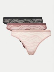 Calvin Klein Underwear Komplet stringów Thong 3Pk 000QD5216E Kolorowy. Majtki damskie Calvin Klein Underwear, z syntetyku. Za 139.99 zł.