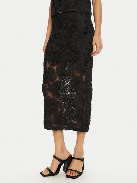 ROTATE Spódnica ołówkowa 113615 Czarny Regular Fit. Czarne spódnice damskie ROTATE, bez wzorów, z syntetyku, ołówkowe. Za 509.99 zł.