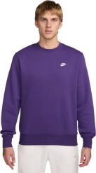 Nike Bluza męska Nike Club BB fioletowa FN3886 507 2XL. Fioletowe bluzy męskie Nike, m, bez wzorów, bez ramiączek, bez kaptura. Za 269.98 zł.