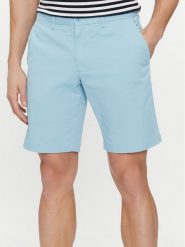 Tommy Hilfiger Szorty materiałowe Brooklyn MW0MW23563 Błękitny Regular Fit. Niebieskie szorty męskie Tommy Hilfiger, bez wzorów, z bawełny. Za 249.99 zł.