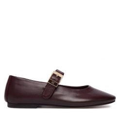Baleriny Tommy Hilfiger. Brązowe balerinki damskie Tommy Hilfiger, bez wzorów, bez obcasa, bez zapięcia. Za 529.99 zł.