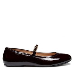 Baleriny Geox. Czerwone balerinki damskie Geox, bez wzorów, bez obcasa, bez zapięcia. Za 309.99 zł.