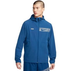 Bluza z kapturem Nike Unlimited, Mężczyźni. Niebieskie bluzy męskie Nike, l, bez wzorów, z poliesteru, z kapturem, na fitness i siłownię. Za 690.00 zł.