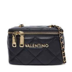 Torebka Valentino. Czarne listonoszki damskie Valentino, bez wzorów, bez dodatków. Za 549.99 zł.