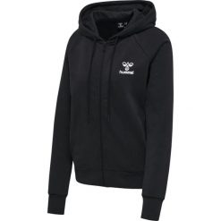Damska bluza z kapturem zapinana na zamek Hummel Noni 2.0. Czarne bluzy damskie Hummel, s, bez wzorów, z bawełny, sportowe, bez ramiączek, z kapturem. Za 221.80 zł.