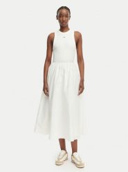 Tommy Jeans Sukienka letnia DW0DW22593 Kremowy Regular Fit. Białe sukienki damskie Tommy Jeans, na lato, xs, bez wzorów, z bawełny, bez kołnierzyka, bez ramiączek. Za 409.99 zł.