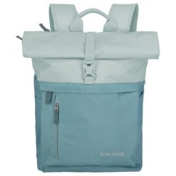 Plecak travelite Basics. Niebieskie plecaki męskie TRAVELITE, bez wzorów, z materiału. Za 189.00 zł.