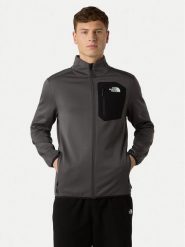 The North Face Polar Crest NF0A897C Szary Regular Fit. Szare bluzy sportowe męskie The North Face, m, bez wzorów, z polaru, bez kaptura. Za 449.99 zł.