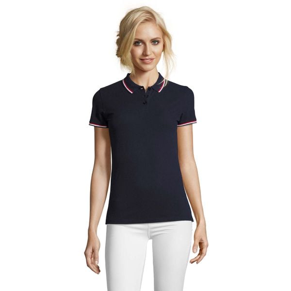 Damska Koszulka Polo Prestige. Niebieskie koszulki sportowe damskie SOL'S, l, bez wzorów, bez ramiączek. Za 211.99 zł.