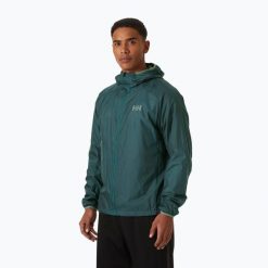 Kurtka przeciwwiatrowa męska Helly Hansen Rapide Insulator Wind. Zielone kurtki męskie Helly Hansen, m, bez wzorów, sportowe, bez kaptura. Za 629.99 zł.
