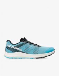 Buty do biegania męskie Scarpa Spin Race - azure/white. Białe buty sportowe męskie Asics, bez wzorów, bez zapięcia, do biegania. Za 881.39 zł.