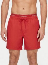 Calvin Klein Swimwear Szorty kąpielowe LV00N61023 Czerwony Regular Fit. Czerwone kąpielówki męskie Calvin Klein Swimwear, bez wzorów, z syntetyku. Za 289.99 zł.