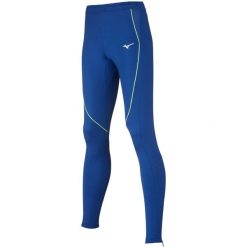 Ekskluzywne legginsy damskie Mizuno JPN. Niebieskie legginsy damskie Mizuno, bez wzorów, z poliesteru. Za 250.90 zł.