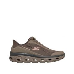 Buty trekkingowe Skechers Hands Free Slip-ins Semelle Air-Cooled. Brązowe trekkingi męskie Skechers, z syntetyku, bez zapięcia. Za 475.10 zł.