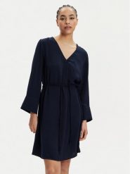 JDY Sukienka codzienna Divya 15321343 Granatowy Regular Fit. Niebieskie sukienki damskie JDY, na co dzień, l, bez wzorów, z syntetyku, bez kołnierzyka, bez ramiączek, proste. Za 79.99 zł.