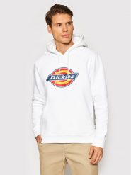 Dickies Bluza Icon Logo DK0A4XCB Biały Regular Fit. Białe bluzy męskie Dickies, m, bez wzorów, z bawełny, bez ramiączek, bez kaptura. Za 179.99 zł.
