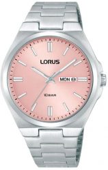 Zegarek Lorus męski RH397AX9 stalowy wodoszczelny . Szare zegarki męskie Lorus, bez wzorów, ze stali. Za 452.36 zł.