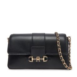 Torebka Tommy Hilfiger. Czarne torebki do ręki damskie Tommy Hilfiger, bez wzorów, bez dodatków. Za 429.99 zł.
