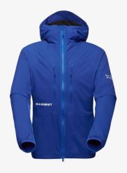Kurtka ocieplana Mammut Eiger Nordwand IN Flex Air Hooded Jacket. Niebieskie kurtki męskie Mammut, s, bez wzorów, z materiału, biznesowe, bez kaptura. Za 1,638.99 zł.