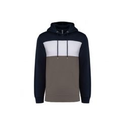Bluza z kapturem Kariban. Białe bluzy damskie KARIBAN, xl, bez wzorów, z bawełny, bez ramiączek, z kapturem. Za 234.50 zł.