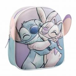 Plecak szkolny Stitch Niebieski. Niebieskie plecaki męskie Disney, bez wzorów. Za 73.00 zł.