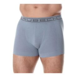 Bokserki męskie bawełniane Brubeck COMFORT COTTON. Szare bokserki męskie Brubeck, bez wzorów, z bawełny. Za 39.99 zł.