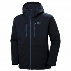 Kurtka narciarska Helly Hansen Juniper 3.0. Niebieskie kurtki sportowe męskie Helly Hansen, m, bez wzorów, bez kaptura, narciarskie. Za 1,157.00 zł.
