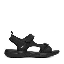 Sandały Nautica. Czarne sandały męskie Nautica, bez wzorów, bez zapięcia. Za 119.99 zł.