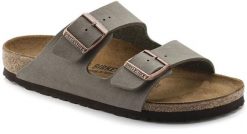 Birkenstock klapki męskie Arizona BS Stone 0151211 (szerokość standardowa) 46. Klapki męskie Birkenstock, bez wzorów, bez zapięcia. Za 673.23 zł.