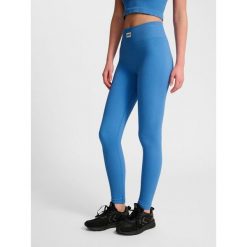 Damskie legginsy bezszwowe Hummel Pulse. Niebieskie legginsy damskie Hummel, bez wzorów. Za 163.50 zł.