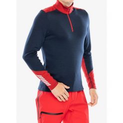 Bluza męska Helly Hansen LIFA Merino Midweight 1/2 Zip. Niebieskie bluzy męskie Helly Hansen, na zimę, m, bez wzorów, sportowe, bez ramiączek, bez kaptura. Za 339.00 zł.