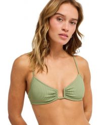 Stanik bikini typu bralette dla Kobiety ROXY LOVE Zielony. Zielone stroje kąpielowe damskie Roxy, m, bez wzorów, z elastanu. Za 169.99 zł.