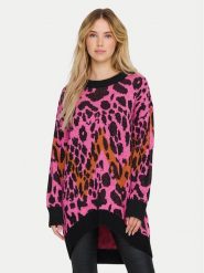 ONLY Sweter Helena 15332159 Różowy Oversize. Czerwone swetry nierozpinane damskie ONLY, xl, bez wzorów, z syntetyku, bez kołnierzyka, bez ramiączek. Za 99.99 zł.