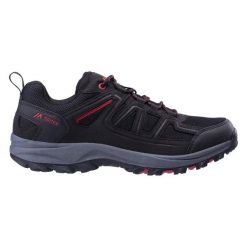 Buty trekkingowe Martes Bacland. Czarne trekkingi męskie MARTES, z materiału, bez zapięcia. Za 199.23 zł.