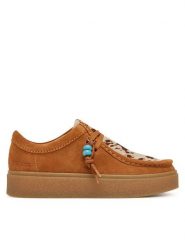 Clarks Półbuty Boxbee Walla. 26329295 Brązowy. Brązowe półbuty damskie Clarks, bez wzorów, ze skóry, bez obcasa, na płaskiej podeszwie, bez zapięcia. Za 519.99 zł.