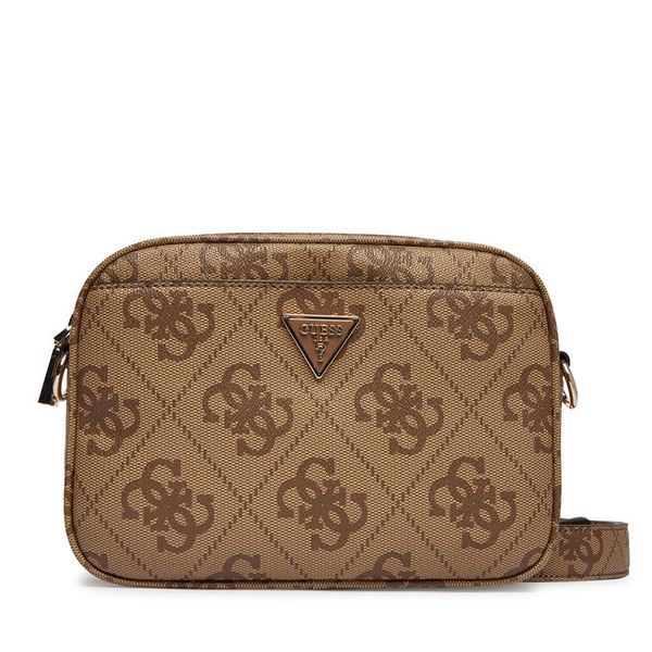 Torebka Guess. Brązowe listonoszki damskie Guess, z aplikacjami, bez dodatków. Za 325.99 zł.