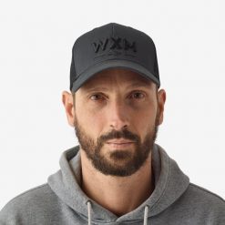 Czapka wędkarska z daszkiem Caperlan FC 500 Snapback WXM. Szare czapki damskie CAPERLAN, bez wzorów, z bawełny, eleganckie. Za 54.99 zł.