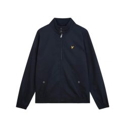 Kurtka wodoodporna Lyle & Scott Harrington. Niebieskie kurtki męskie LYLE AND SCOTT, s, bez wzorów, ze sztruksu, eleganckie, bez kaptura. Za 390.50 zł.