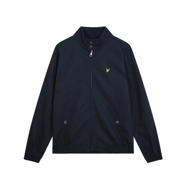 Kurtka wodoodporna Lyle & Scott Harrington. Niebieskie kurtki męskie LYLE AND SCOTT, s, bez wzorów, ze sztruksu, eleganckie, bez kaptura. Za 367.50 zł.