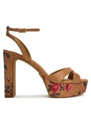 Aldo Sandały Rosine 14190516 Beżowy. Brązowe kozaki damskie Aldo, bez wzorów, z materiału, bez obcasa, na słupku, bez zapięcia. Za 509.99 zł.