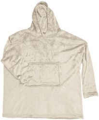 INTESI BLUZA PLUSZOWA BEŻOWA / SNUDDIE. Brązowe bluzy damskie Intesi, bez wzorów, bez ramiączek, bez kaptura. Za 90.75 zł.