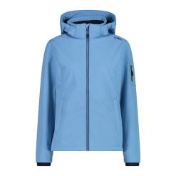Damska kurtka turystyczna z kapturem CMP. Białe kurtki sportowe damskie CMP, xs, bez wzorów, z softshellu, bez ramiączek, z kapturem, trekkingowe. Za 356.00 zł.
