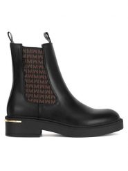 MEXX Botki MI001712043W Czarny. Czarne botki damskie Mexx, bez wzorów, ze skóry, bez obcasa, na płaskiej podeszwie, bez zapięcia. Za 319.99 zł.