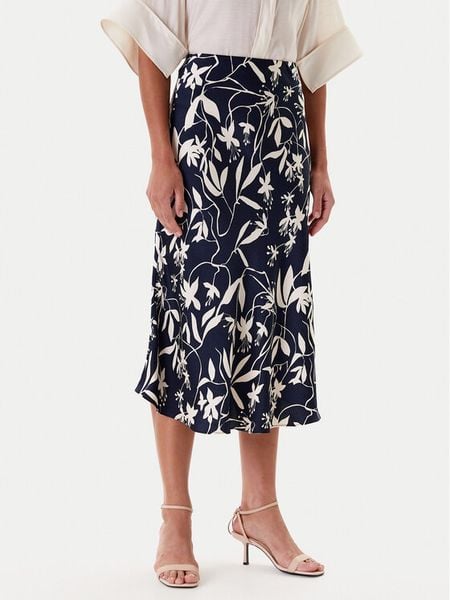 Tatuum Spódnica midi Satini 2 T2508.177 Granatowy Regular Fit. Niebieskie spódnice damskie Tatuum, bez wzorów, z syntetyku, midi. Za 159.99 zł.